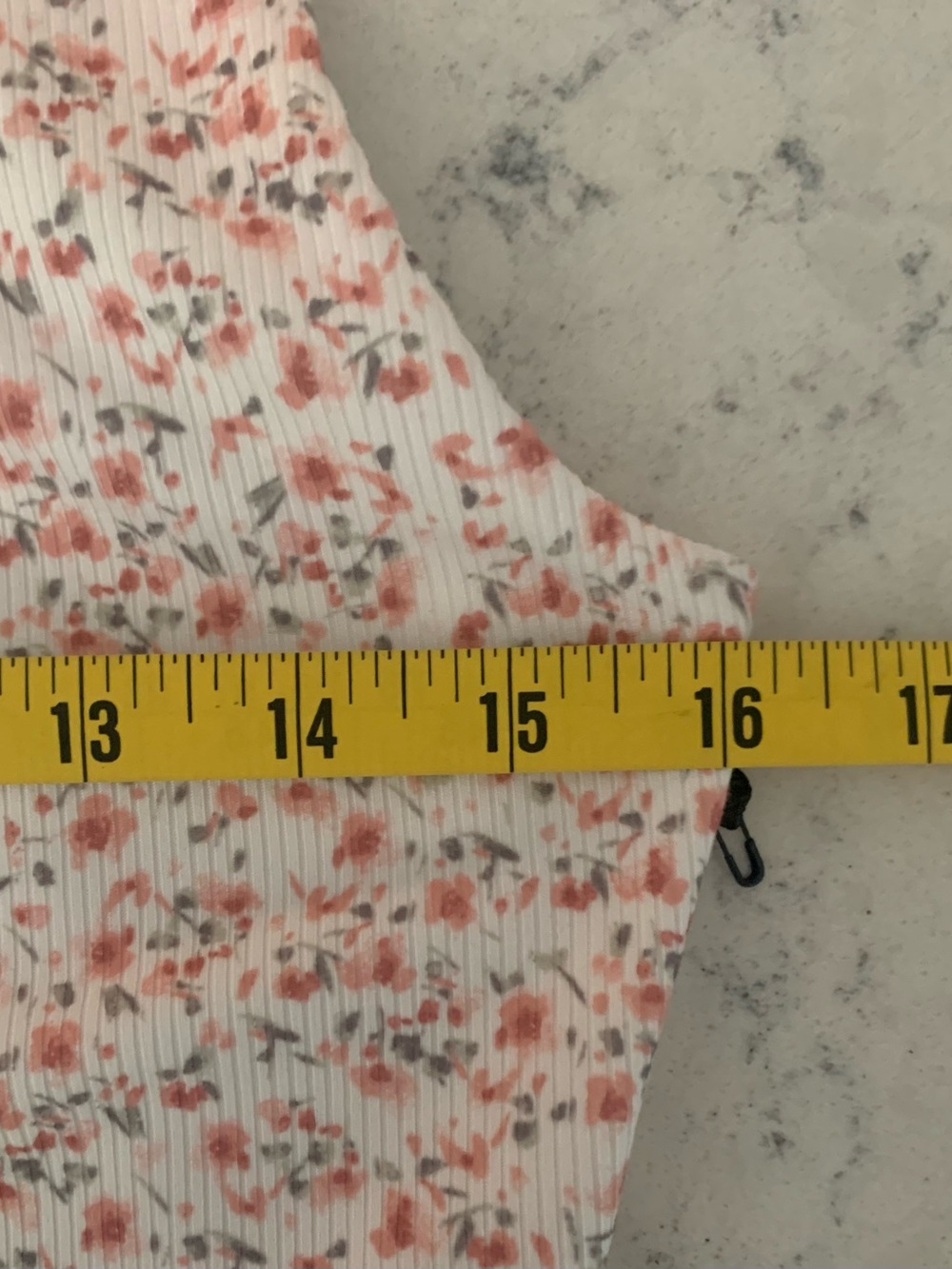 Women's Square Neck Floral Tank Top - Pink Ivory NWT - Medium - Picture 4 of 6